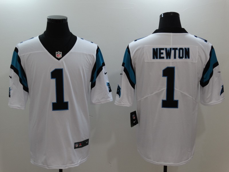 Mens Nike Carolina Panthers #1 Cam Newton White Vapor Untouchable Limited Stitched NFL Jersey->new orleans saints->NFL Jersey